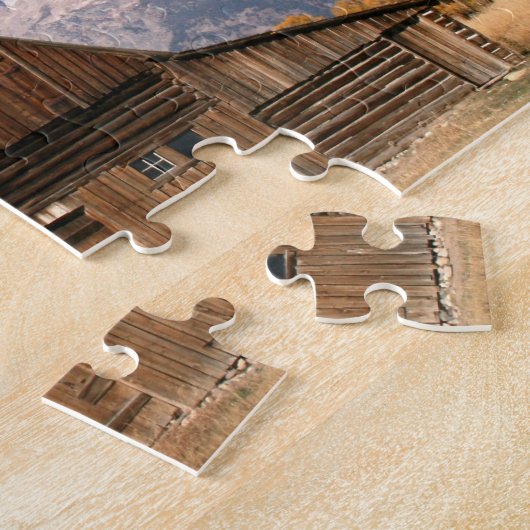 壮大なTetonの国立公園のパズル ジグソーパズル (側面)