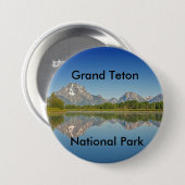 壮大なTetonの国立公園シリーズ10 缶バッジ (正面&裏面)