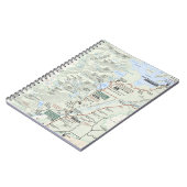 壮大なTetonの地図のノート ノートブック (左側)