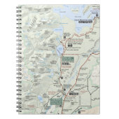 壮大なTetonの地図のノート ノートブック (正面)