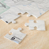 壮大なTetonの地図のパズル ジグソーパズル (側面)