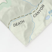 壮大なTetonの地図のフリースブランケット フリースブランケット (角)