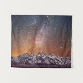 壮大なTeton上の銀河 タペストリー (正面(横))