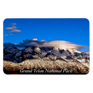 壮大なTETONS山上のレンズの雲 マグネット