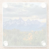 壮大なTetons ガラスコースター (裏面)