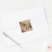 壮大なTrianon (写真)の寝室 スクエアシール (封筒)