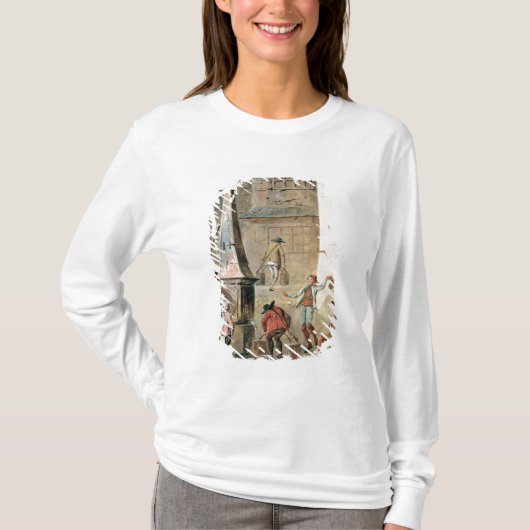 壮大の前のde l'Apportパリを置いて下さい Tシャツ (正面)