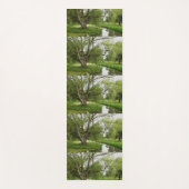 壮大の緑前に ヨガマット (正面)