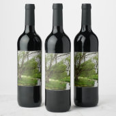 壮大の緑前に ワインラベル (ボトル)