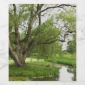 壮大の緑前に ワインラベル (シングルラベル)