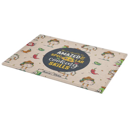 壮観おもしろいなタコプンチンコデマヨパターン カッティングボード (角)