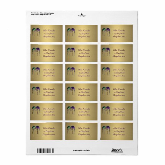 壮観なお祝い ラベル (フルシート)