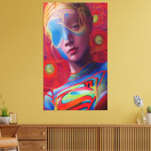 壮観なギャルサイバーパンク キャンバスプリント (インサイチュ (リビング))