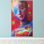 壮観なギャルサイバーパンク キャンバスプリント (インサイチュ (ウッドフロア))