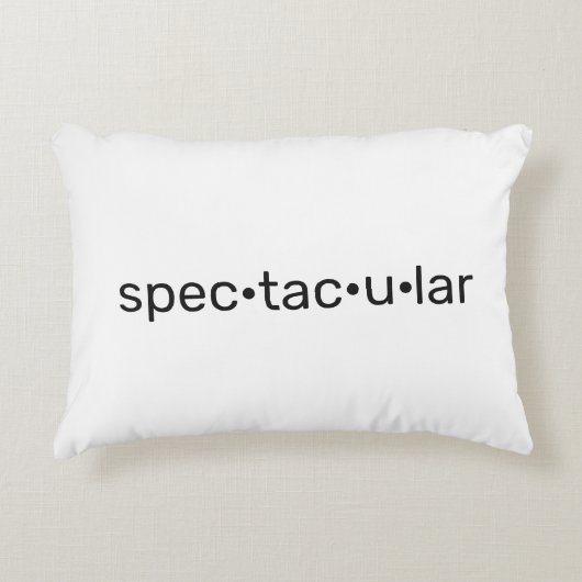 壮観なクール白黒 アクセントクッション (正面)