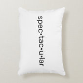 壮観なクール白黒 アクセントクッション (正面(垂直))