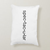 壮観なクール白黒 アクセントクッション (裏面(縦))