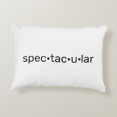 壮観なクール白黒 アクセントクッション (裏面)