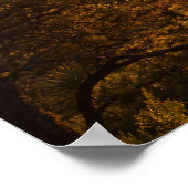 壮観なサンタフェの夕日:高い砂漠の写真 ポスター (角)