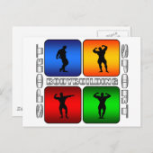 壮観なボディビル ポストカード (正面/裏面)