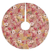 壮観なヴィンテージフローラ ブラッシュドポリエステルツリースカート (正面)