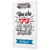 壮観な先生おもしろいプンクリッボード クリップボード (左)