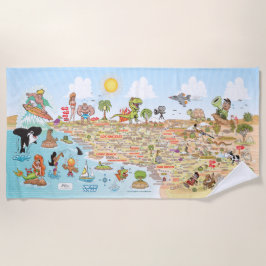 壮観な南カリフォルニアビーチ毛布 ビーチタオル