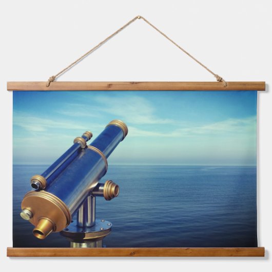 壮観な息をのむような海ビューフォトカスタム 吊り下げ型タペストリー (正面)