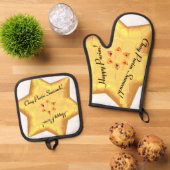 壮観間抜けなプリム 鍋つかみ&鍋敷きセット (トップダウン)