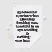 壮観：定義仕様・tac・u・lar ゴルフタオル (インサイチュ)