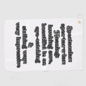 壮観：定義仕様・tac・u・lar ゴルフタオル (横)