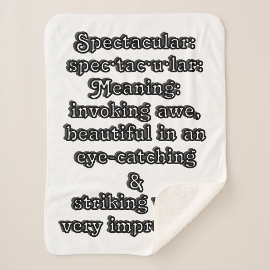 壮観：定義仕様・tac・u・lar シェルパブランケット (正面)