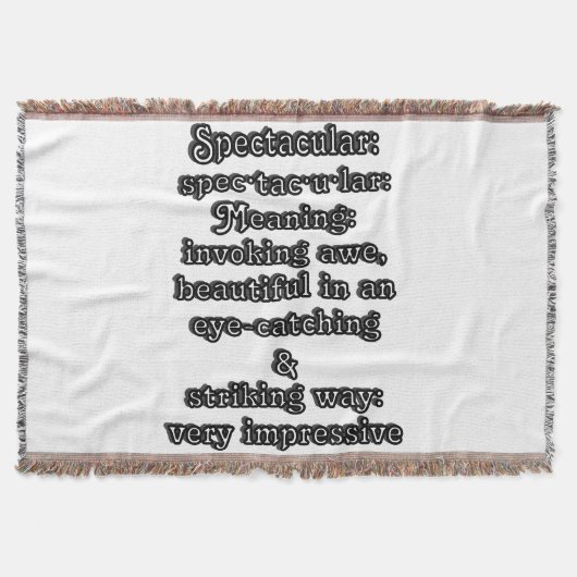 壮観:定義仕様・tac・u・lar スローブランケット (正面)