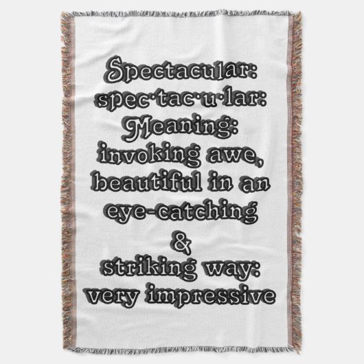 壮観：定義仕様・tac・u・lar スローブランケット (正面縦)