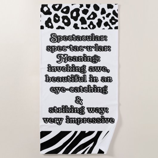 壮観：定義仕様・tac・u・lar ビーチタオル (正面)