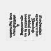 壮観：定義仕様・tac・u・lar フリースブランケット (正面(横))