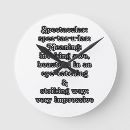 壮観:定義仕様・tac・u・lar ラウンド壁時計