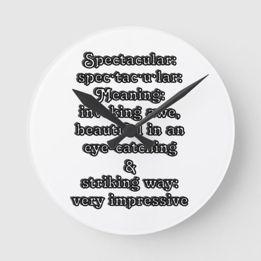 壮観:定義仕様・tac・u・lar ラウンド壁時計 (正面)