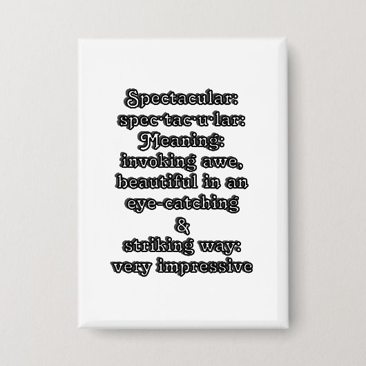 壮観：定義仕様・tac・u・lar 缶バッジ (正面)