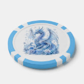 壮麗なアイスドラゴン ポーカーチップ (シングル)