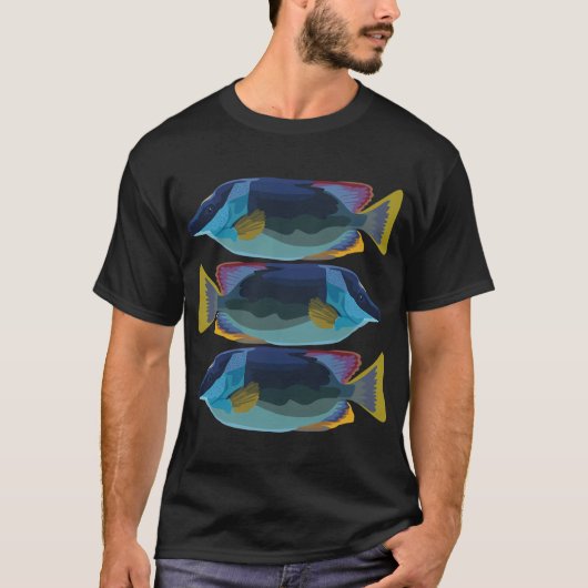 壮麗なウミヘビデザイン Tシャツ (正面)