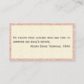 壮麗なハチドリパーソナライズな媒体カード 名刺 (裏面)