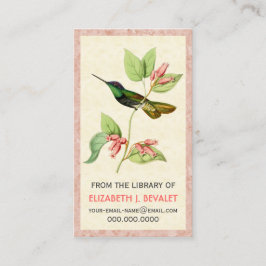 壮麗なハチドリパーソナライズな媒体カード 名刺