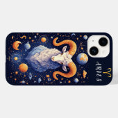 壮麗なラマが天体に囲まれる Case-Mate iPhoneケース (裏面 (横))