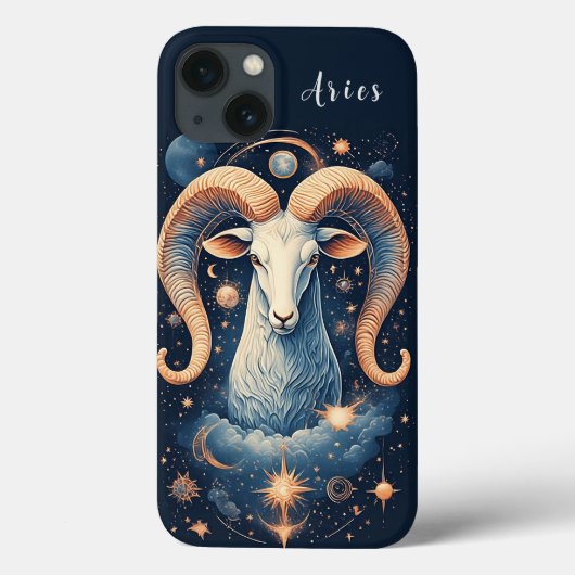 壮麗なラマが天体に囲まれる Case-Mate iPhoneケース (裏面)