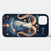 壮麗なラマが天体に囲まれる Case-Mate iPhoneケース (裏面 (横))