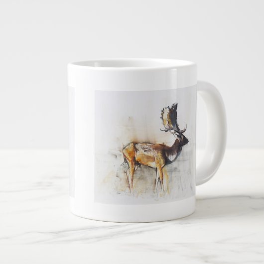 壮麗な休閑中の木びき台2006年 ジャンボコーヒーマグカップ (正面右)