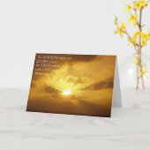 壮麗な日没 カード (黄色い花)