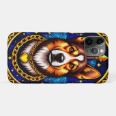 壮麗な犬の肖像 💎 きらめくモザイク犬 Case-Mate iPhoneケース (裏面(横))
