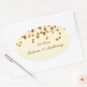 壮麗な秋のステッカー 楕円形シール (封筒)